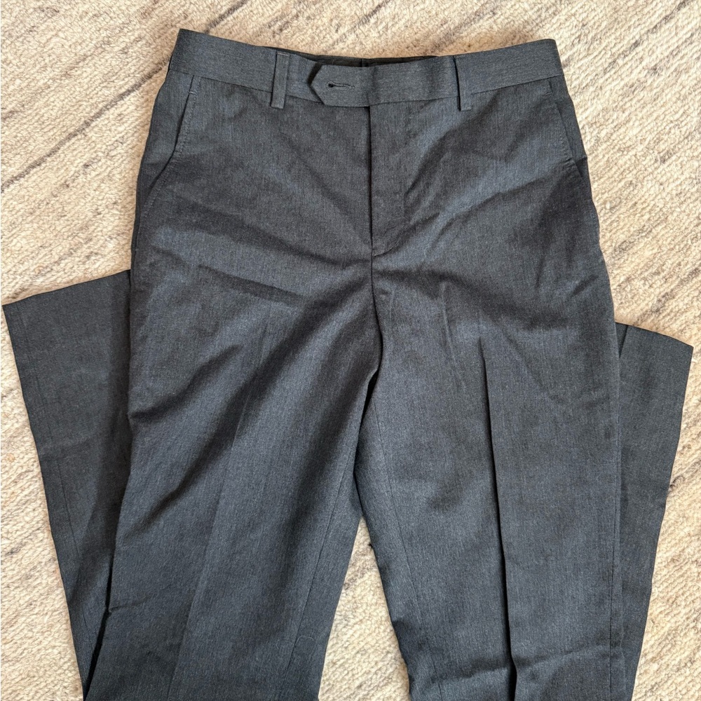 NWOT-Ralph Lauren-Boys Charcoal Gray Dress Pants